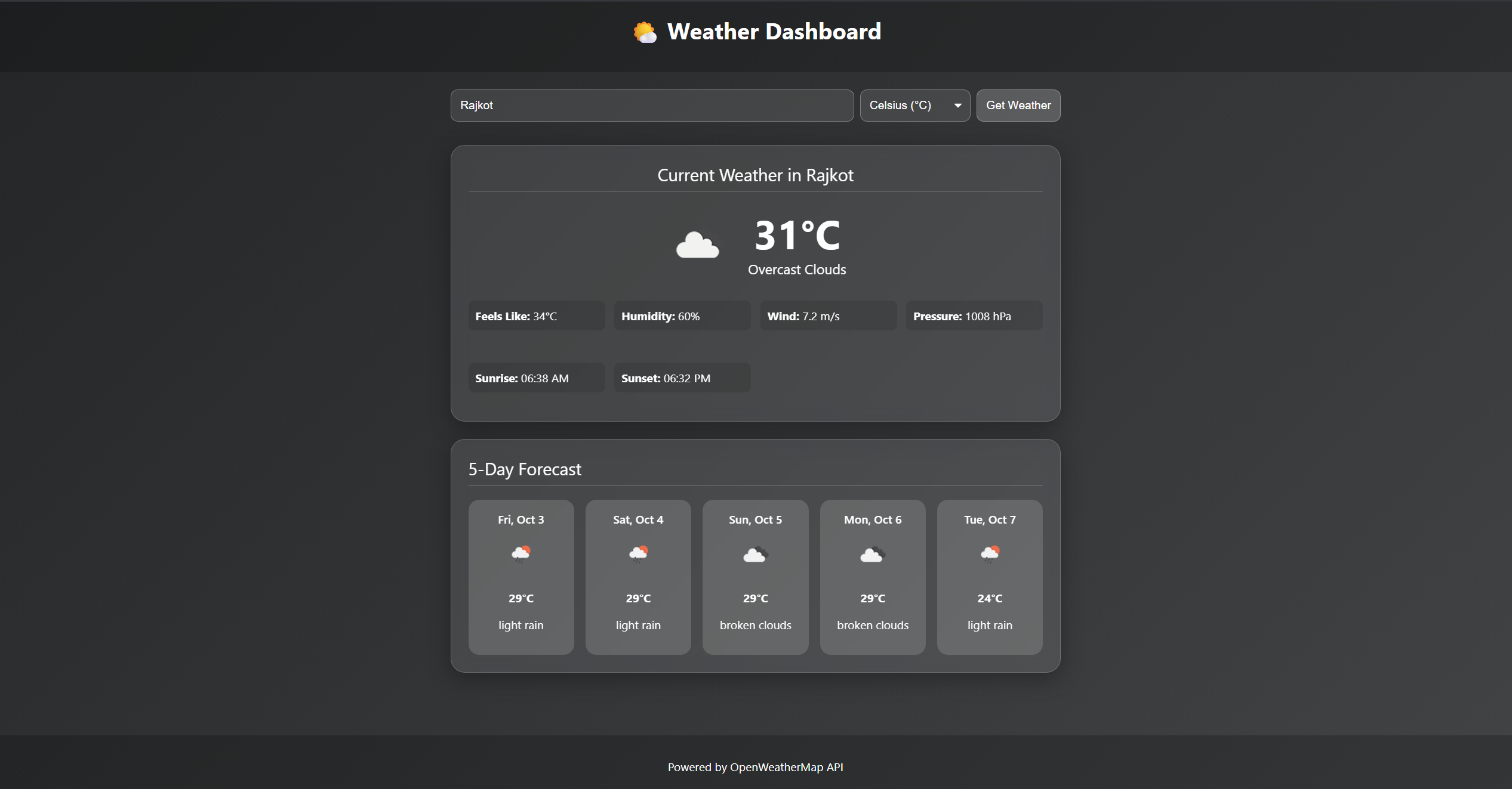 Weather App Screenshot